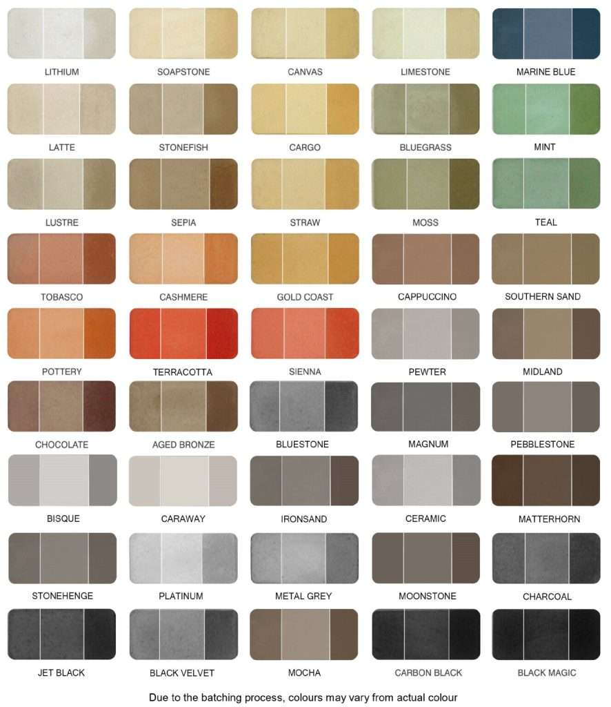 colour options for permeable concrete