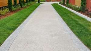 permeable concrete footpath by AquaPave